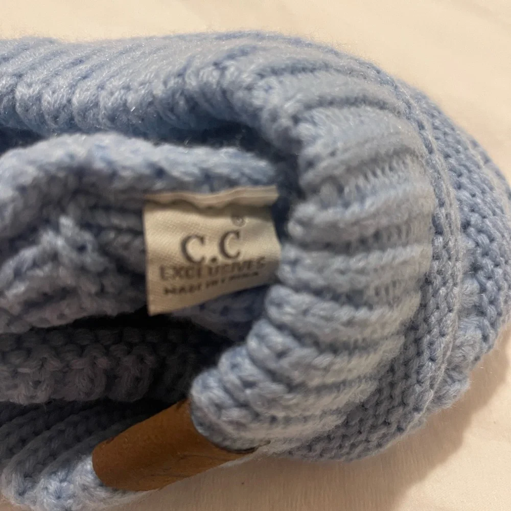 C.C Women Light Blue Knit Hat